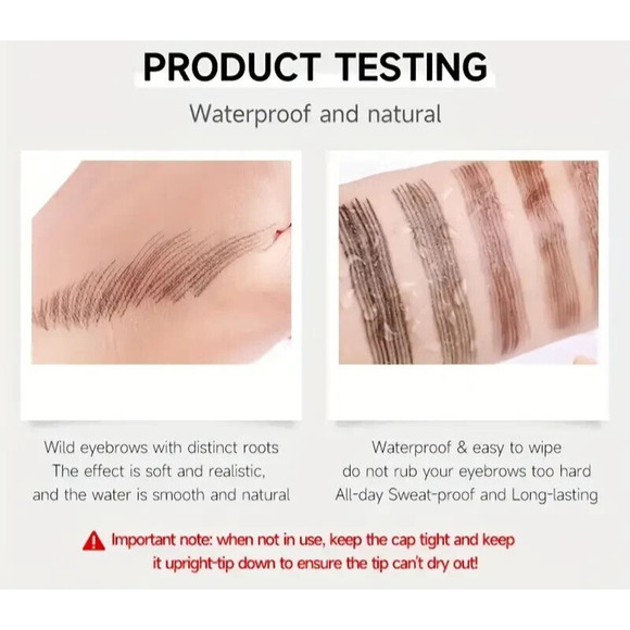 Microblading Eyebrow Pen, Waterproof Marker, 3D Fork Makeup - Picture 10 of 14